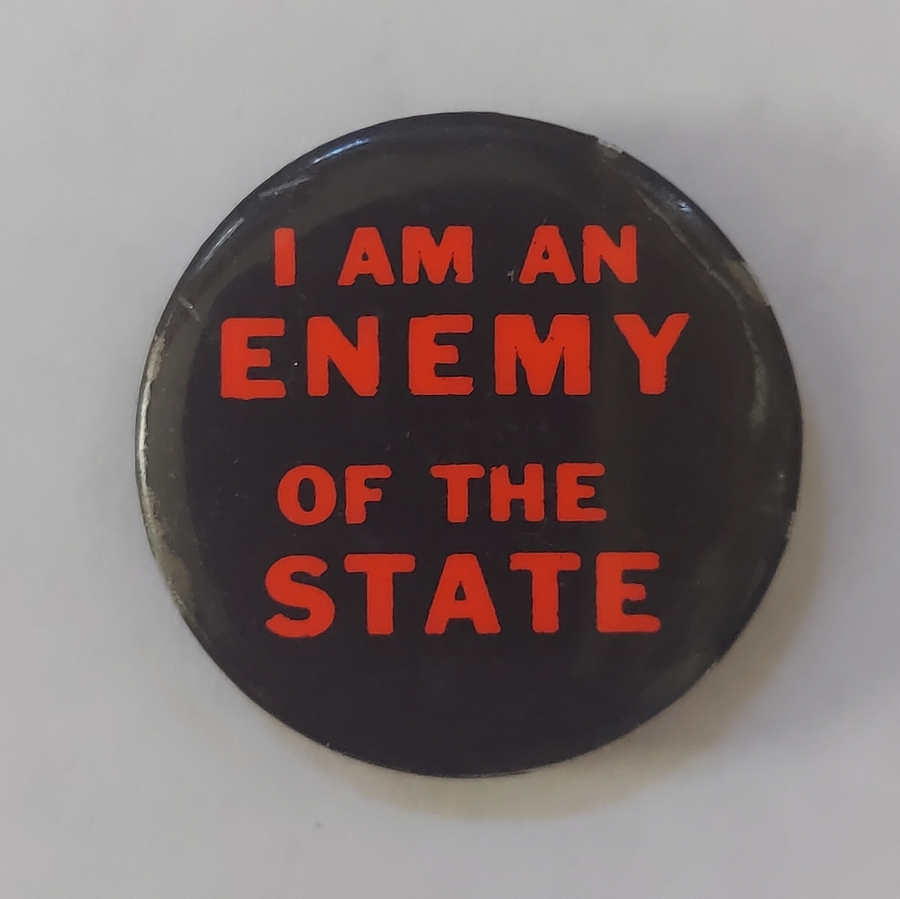 True VTG 1970s original punk pinback - badass!